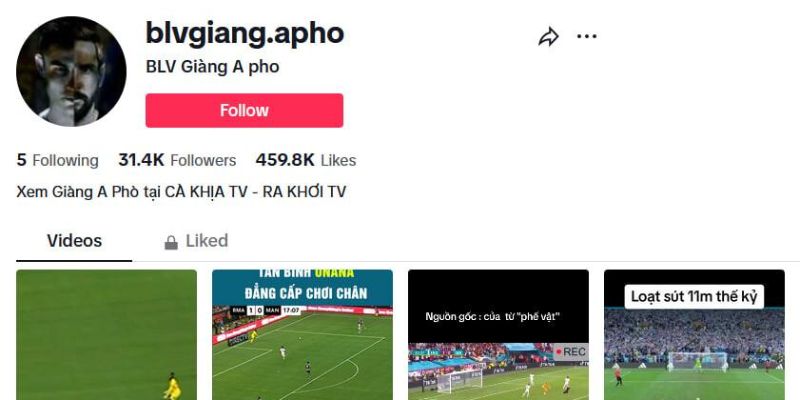 BLV GIÀNG A PHÒ 3 Phong cách bình luận bóng đá mới mẻ, lôi cuốn